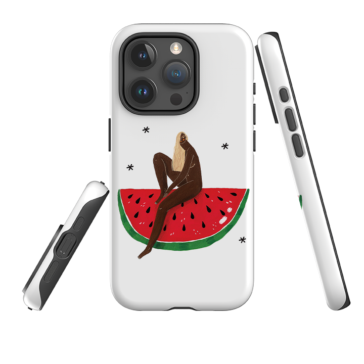 iPhone Tough Case - Watermelon Girl By Madalina Andronic