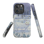 iPhone MagSafe Tough Case - White Cat By Mary Stubberfield