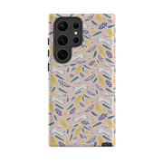 Samsung Tough Case - White Hare Pattern By Catherine Rowe