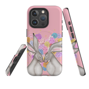 iPhone MagSafe Tough Case -  White Hares Rose Heart II By Catherine Rowe