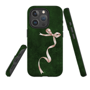 iPhone MagSafe Tough Case -  Wiggly Ribbons Forest Green