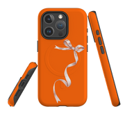 iPhone MagSafe Tough Case -  Wiggly Ribbons Orange