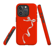 iPhone MagSafe Tough Case -  Wiggly Ribbons Red