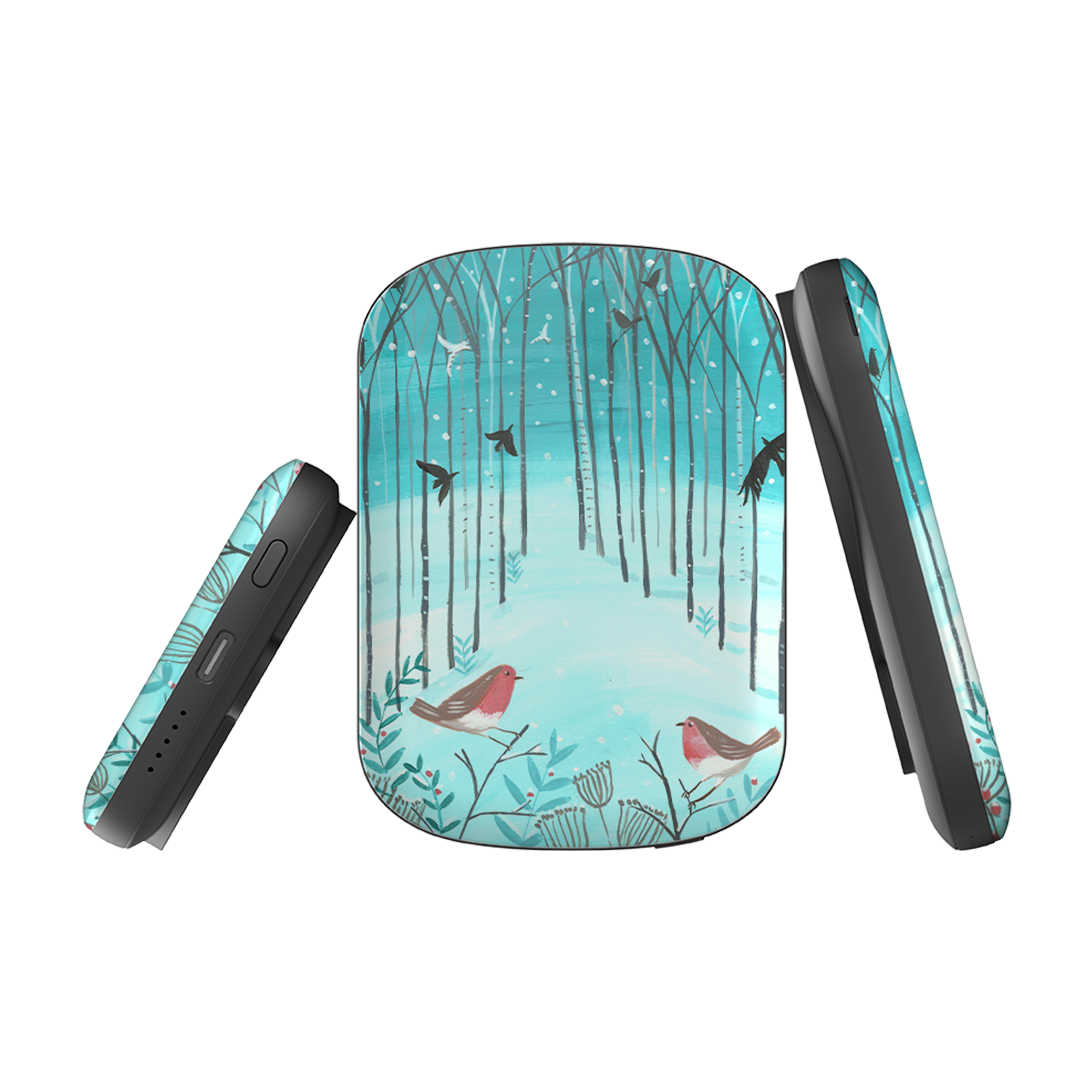 MagSafe Power Bank - Winter Forest By Mary Stubberfield