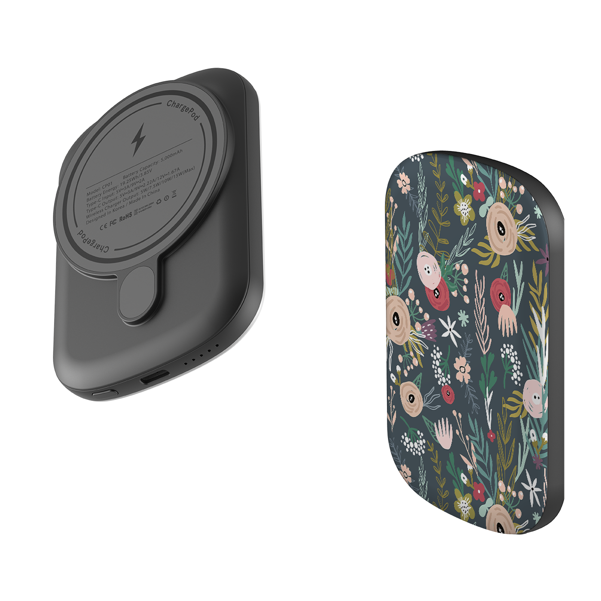 MagSafe Power Bank - Winter Scandi Floral