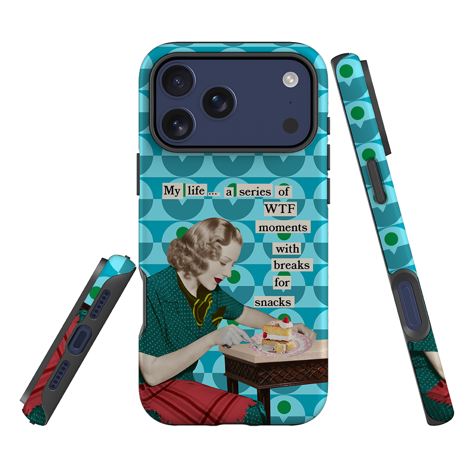 iPhone Tough Case - WTF By Clare Jordan