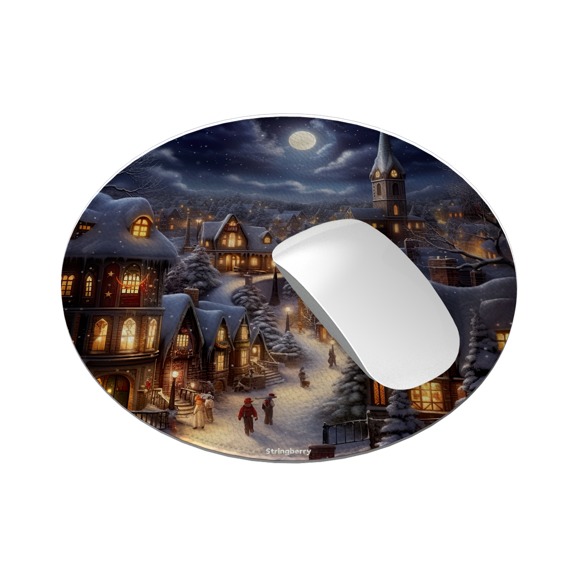 Waiting For Xmas Vegan Leather Mouse Mat