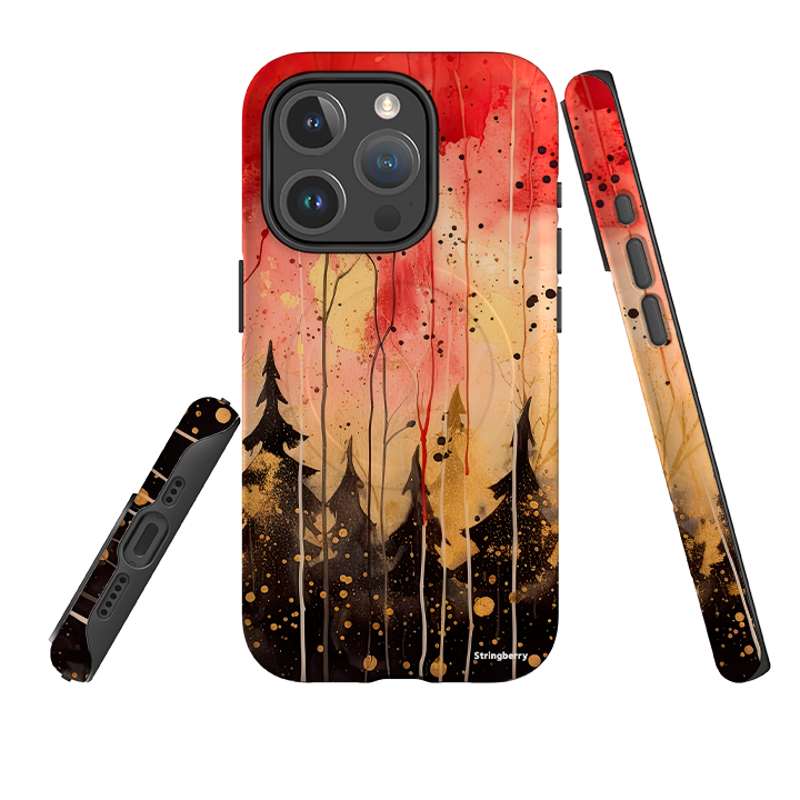 iPhone MagSafe Tough Case - Watercolour Winter Forest
