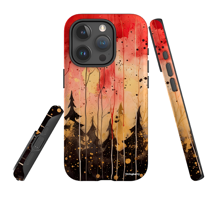 iPhone Tough Case - Watercolour Winter Forest