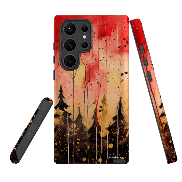 Samsung Tough Case - Watercolour Winter Forest