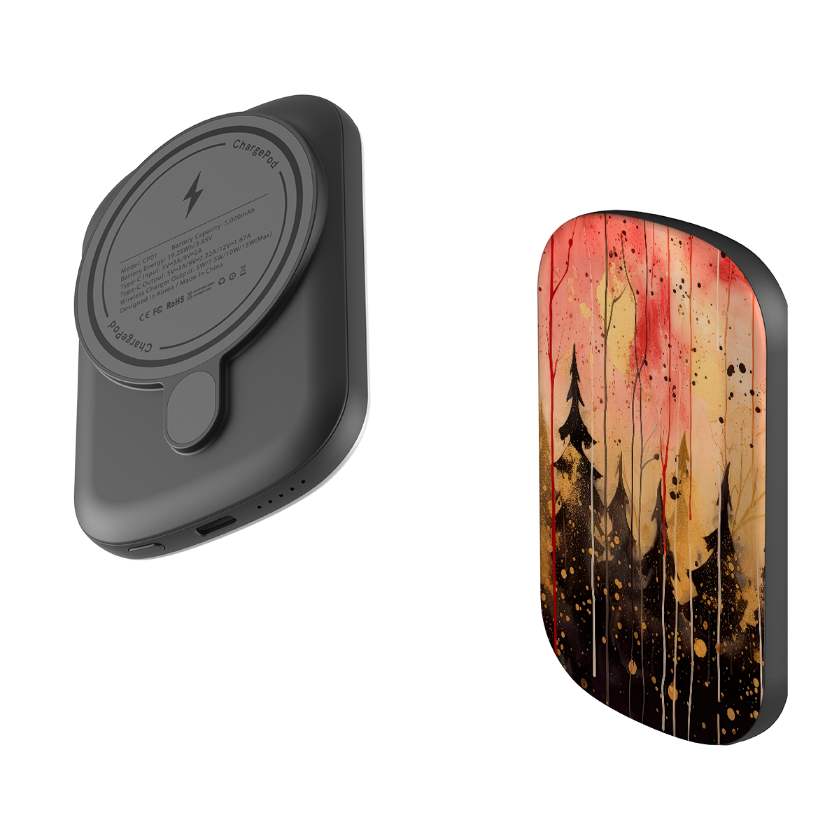 MagSafe Power Bank - Watercolour Winter Forest