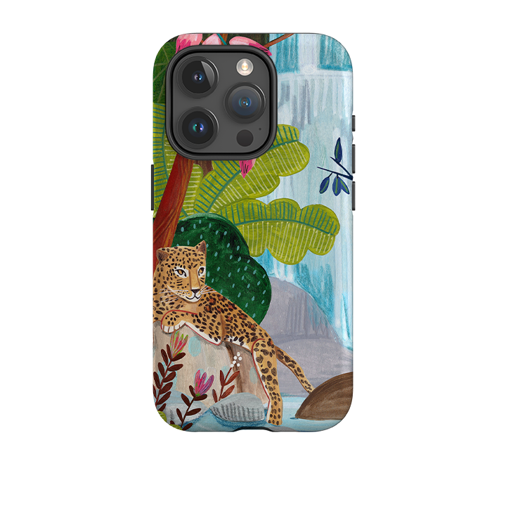 iPhone Tough Case - Waterfall Leopard By Caroline Bonne Muller