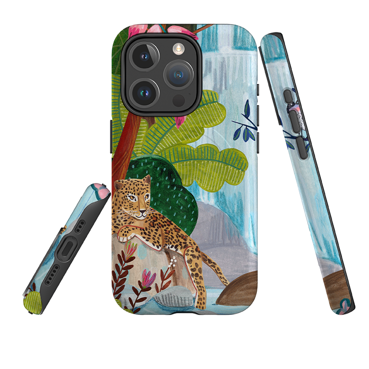 iPhone MagSafe Tough Case -  Waterfall Leopard By Caroline Bonne Muller