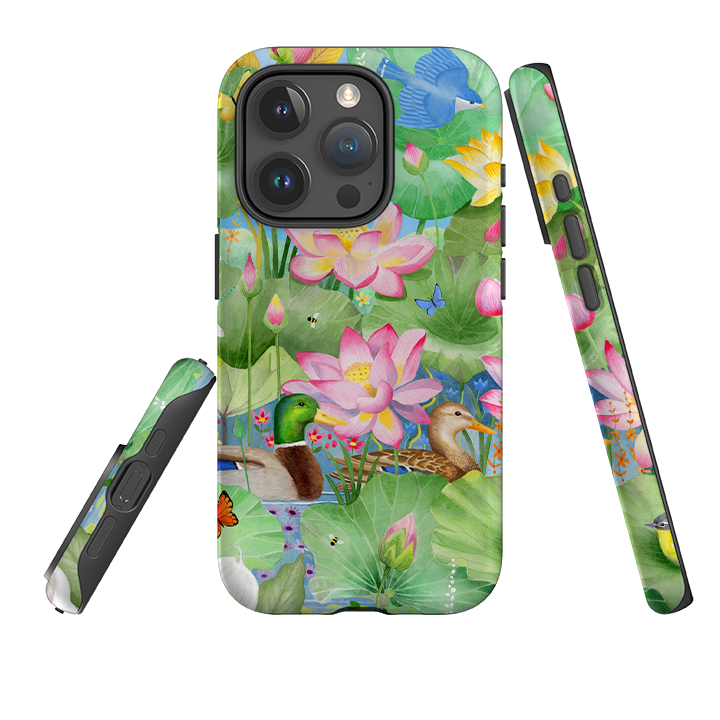 iPhone Tough Case - Waterlily Pond By Bex Parkin