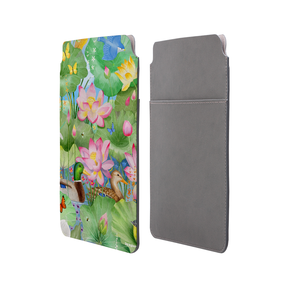 Waterlily Pond By Bex Parkin Laptop, Kindle & iPad Sleeve