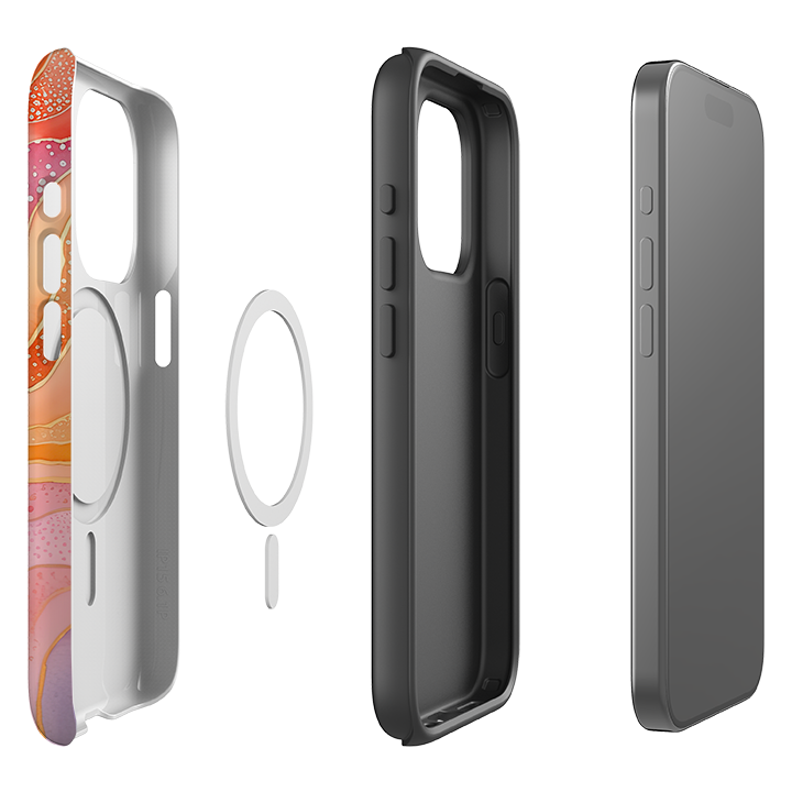 iPhone MagSafe Tough Case - Wavy Galaxy