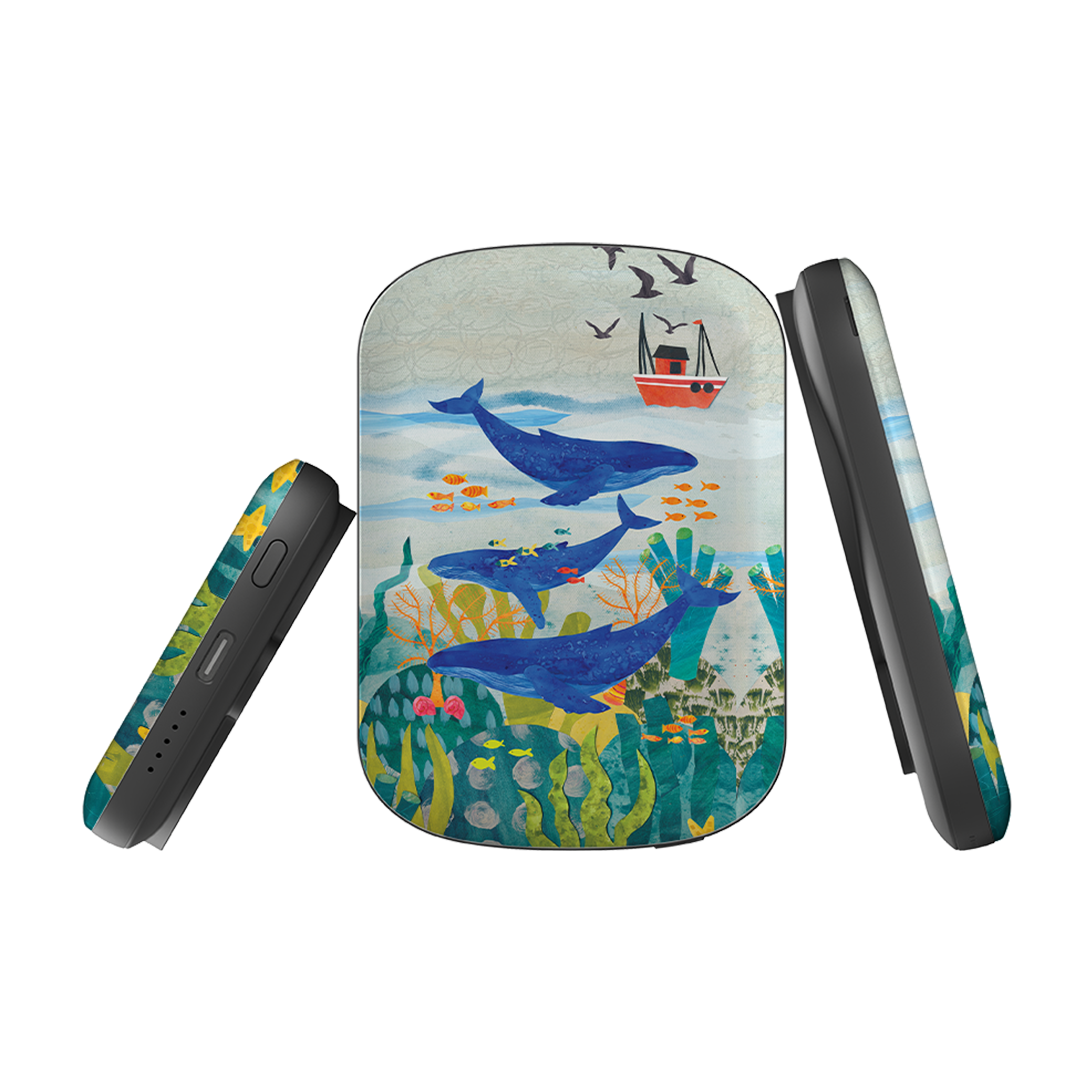 MagSafe Power Bank - Whale Watching By Tracey English