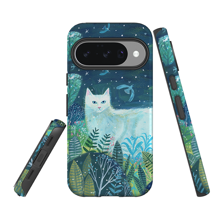 Google Tough Case - White Cat By Mary Stubberfield