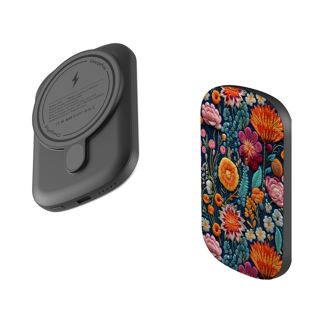 MagSafe Power Bank - Wild Summer Flowers