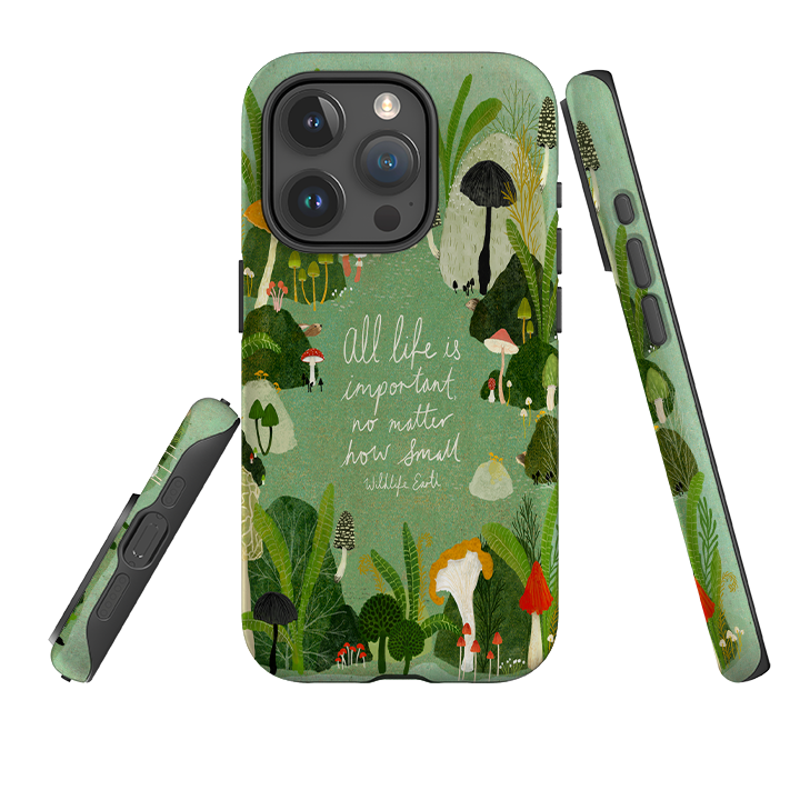 iPhone Tough Case - Wildlife Text By Katherine Quinn