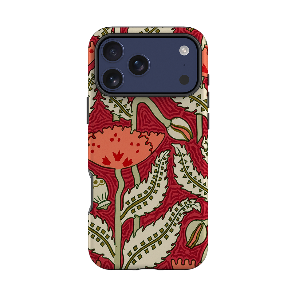 iPhone Tough Case - William Morris Red Floral