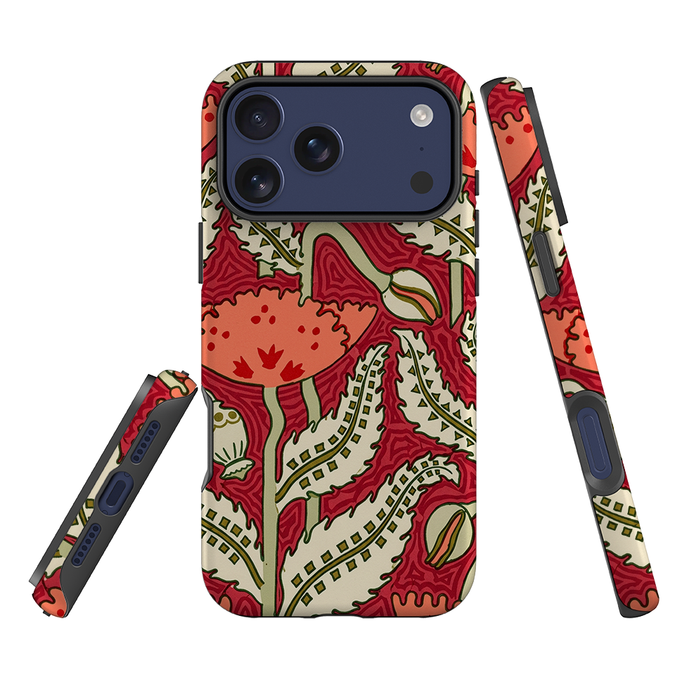 iPhone Tough Case - William Morris Red Floral