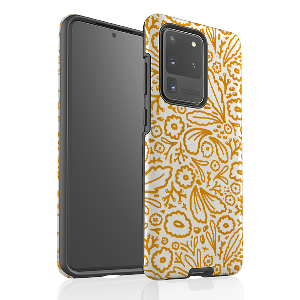 Samsung Tough Case - Wind Fall Mustard By Katherine Quinn