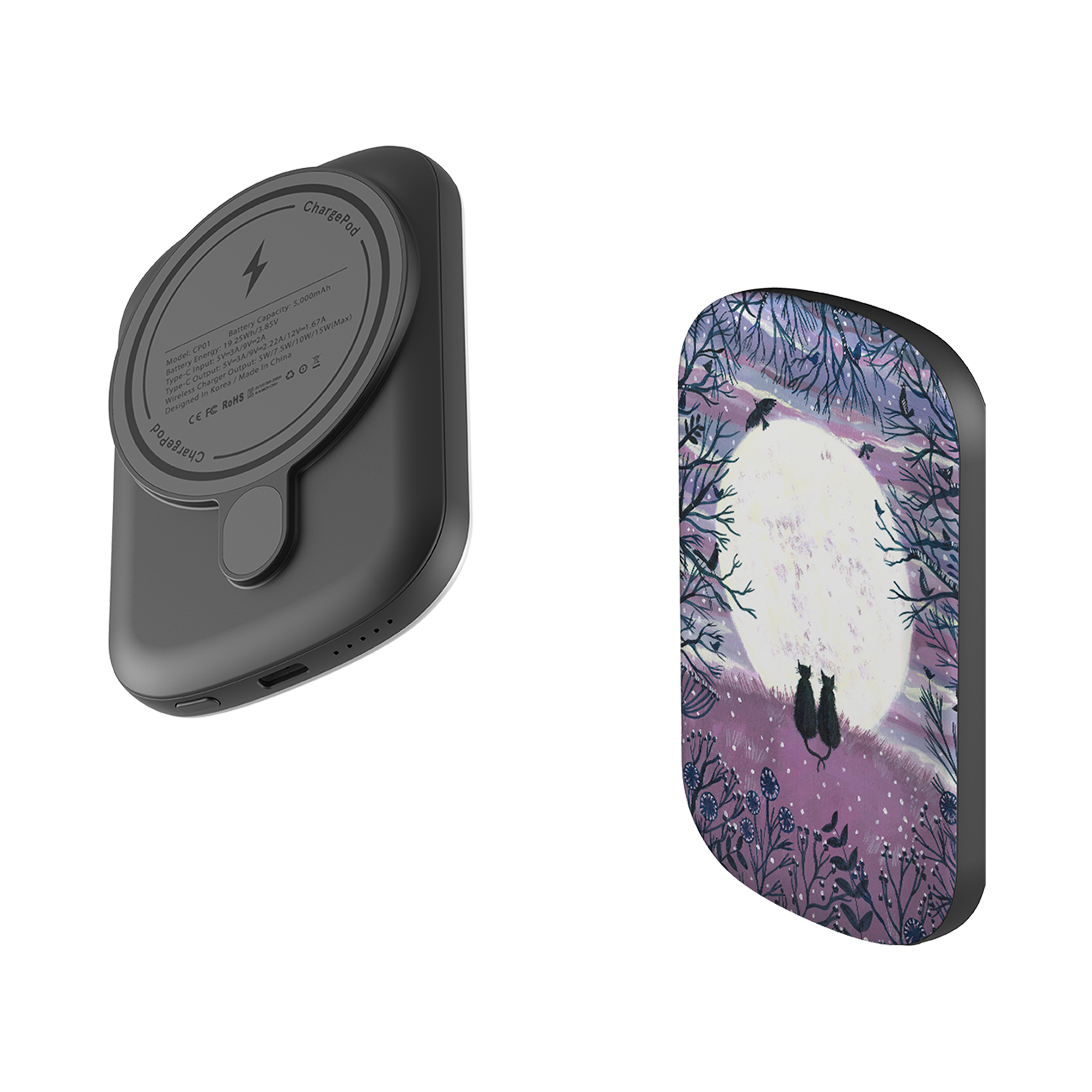 MagSafe Power Bank - Winter Cats II By Mary Stubberfield