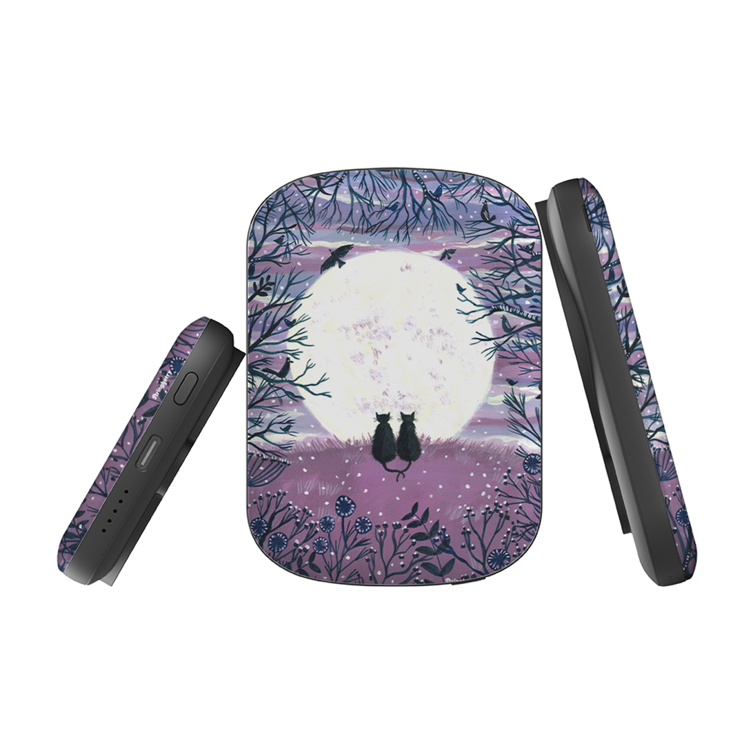 MagSafe Power Bank - Winter Cats II By Mary Stubberfield
