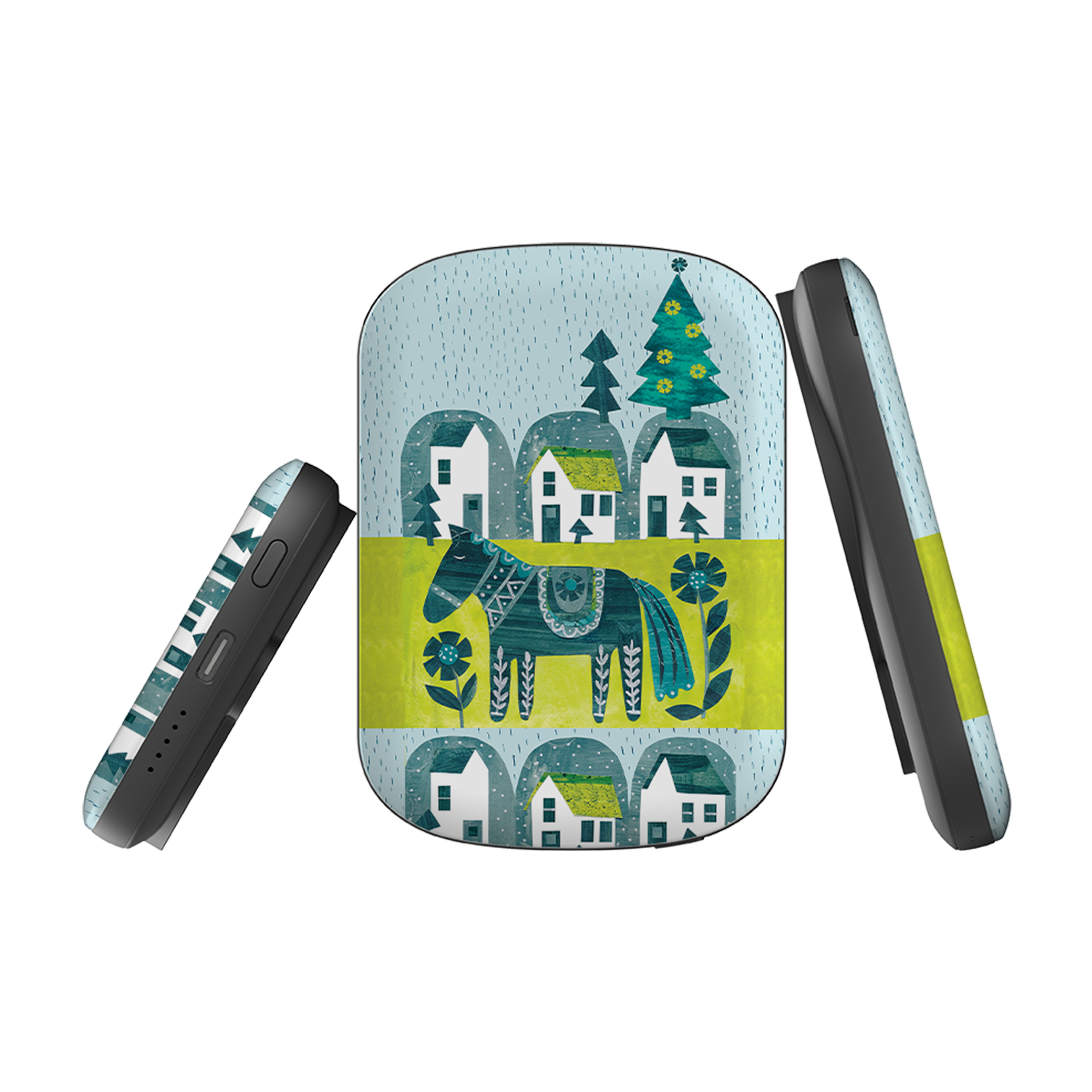 MagSafe Power Bank - Winter Dala Horse By Tracey English
