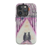 iPhone Tough Case - Winter Cats By Mary Stubberfield