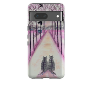 Google Tough Case -  Winter Cats By Mary Stubberfield