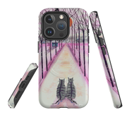 iPhone MagSafe Tough Case - Winter Cats By Mary Stubberfield