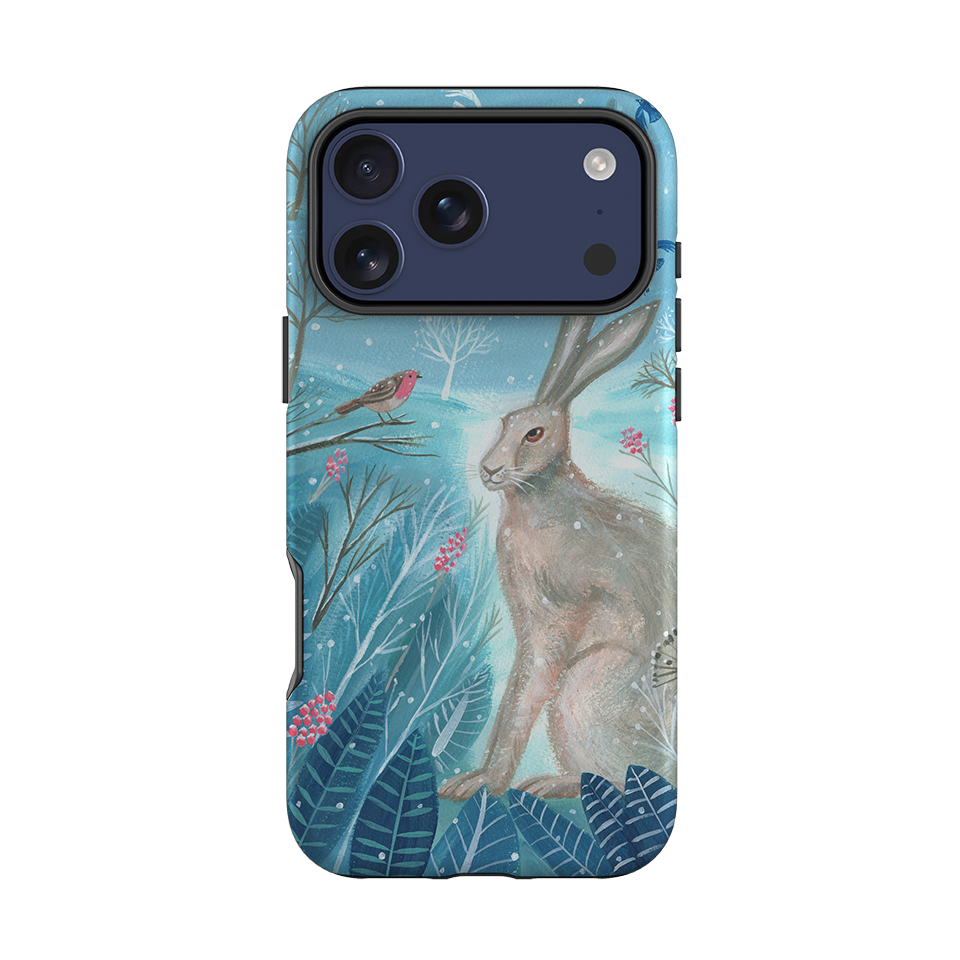 iPhone Tough Case - Winter Hare By Mary Stubberfield
