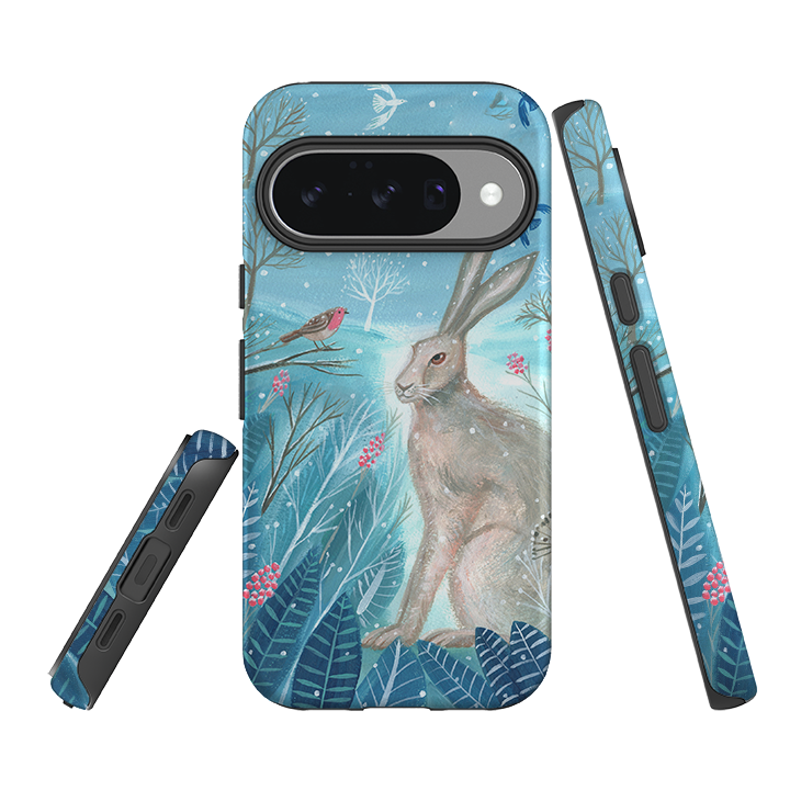 Google Tough Case - Winter Hare By Mary Stubberfield