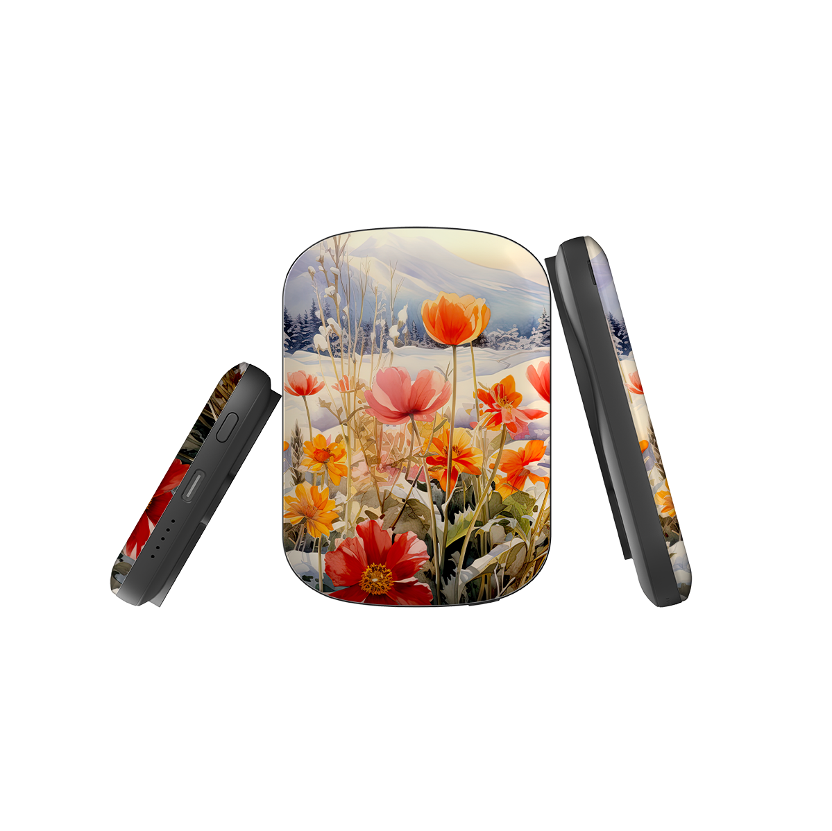 MagSafe Power Bank - Winter Wild Flowers II
