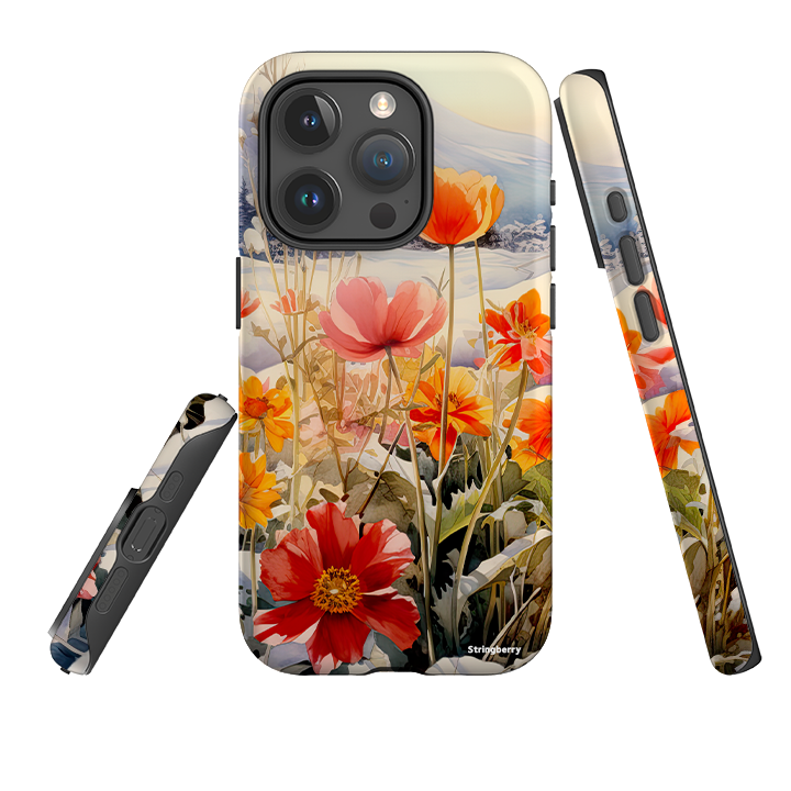 iPhone Tough Case - Winter Wild Flowers II