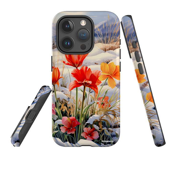 iPhone Tough Case - Winter Wild Flowers III