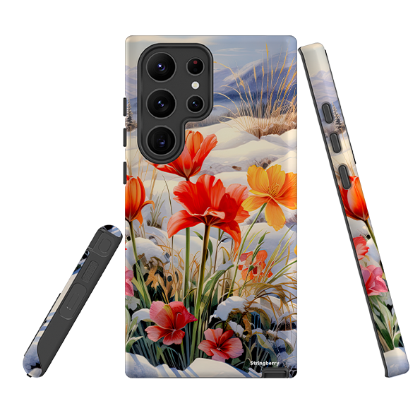 Samsung Tough Case - Winter Wild Flowers III