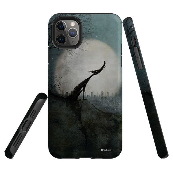 iPhone Tough Case - Wolf Moon By Maja Lindberg