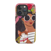 iPhone Tough Case - Woman & Cat By Caroline Bonne Muller