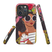 iPhone MagSafe Tough Case -  Woman & Cat By Caroline Bonne Muller