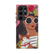 Samsung Tough Case - Woman & Cat By Caroline Bonne Muller