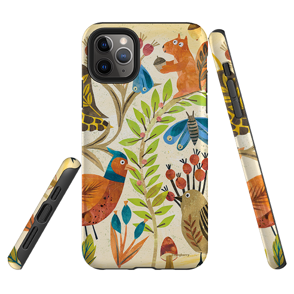 iPhone Tough Case - Woodland Friends By Tracey English