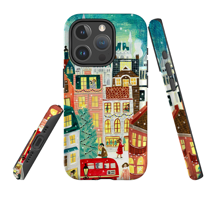 iPhone MagSafe Tough Case -  Xmas In London By Caroline Bonne Muller