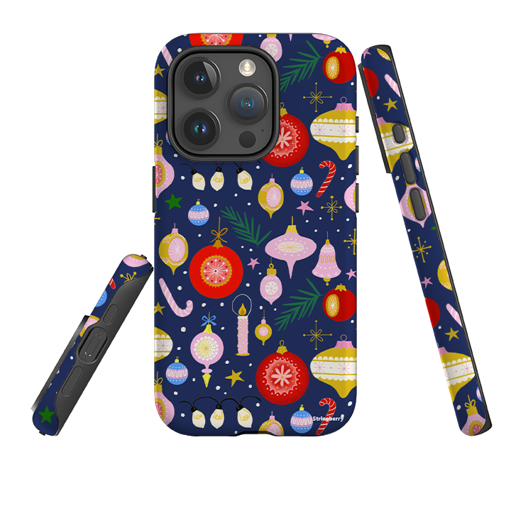 iPhone Tough Case - Xmas Pattern II By Bex Parkin