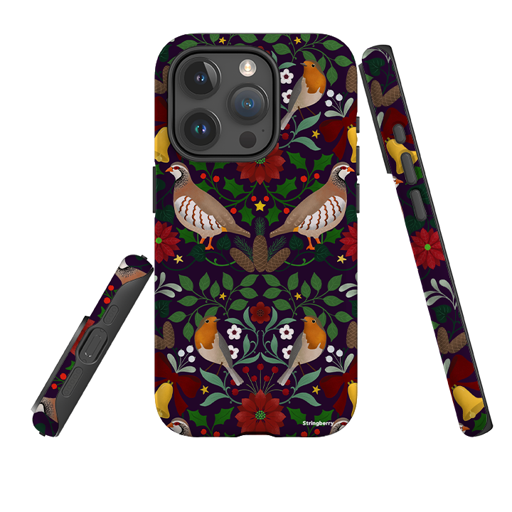 iPhone Tough Case - Xmas Pattern III By Bex Parkin