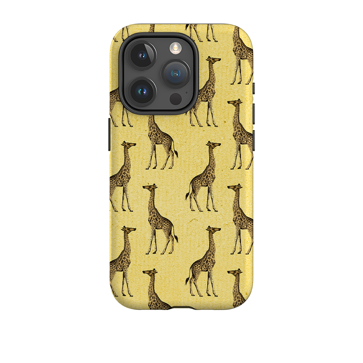 iPhone Tough Case - Yellow Giraffe