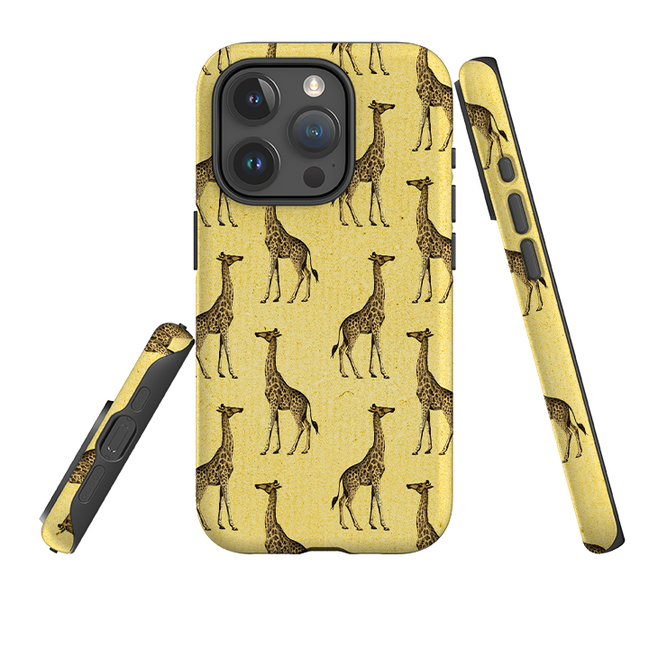 iPhone Tough Case - Yellow Giraffe