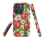 iPhone MagSafe Tough Case -  Yellow Strawberries By Catherine Rowe